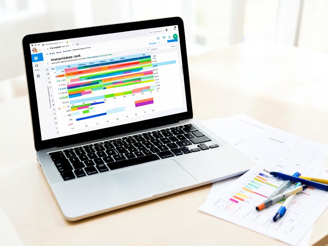 Habit & Goal Tracker — Spreadsheet tracker dashboard with charts on a desktop monitor