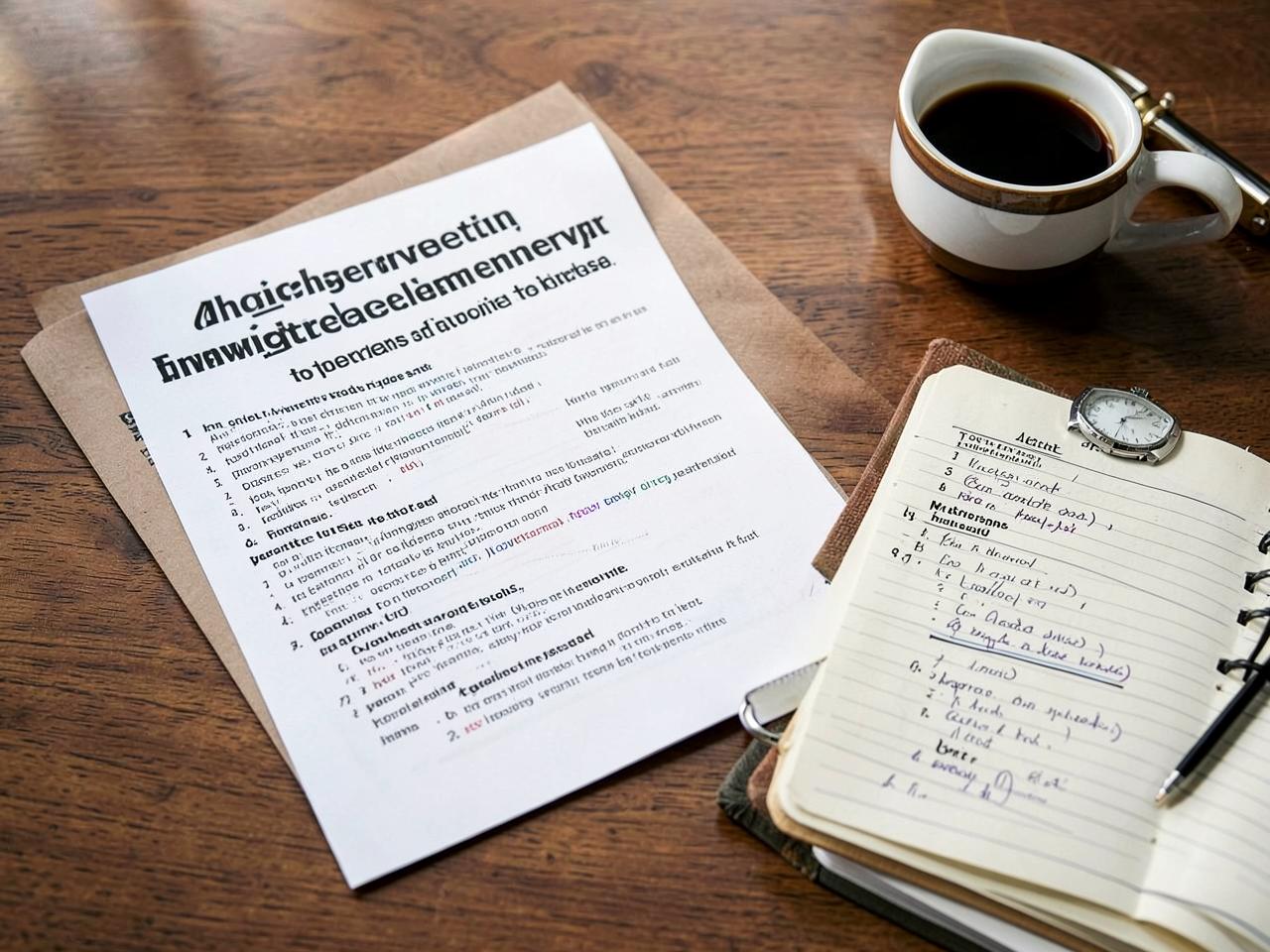 Interview Prep Guide by Industry — Professionally typeset CV and cover letter printed on a desk