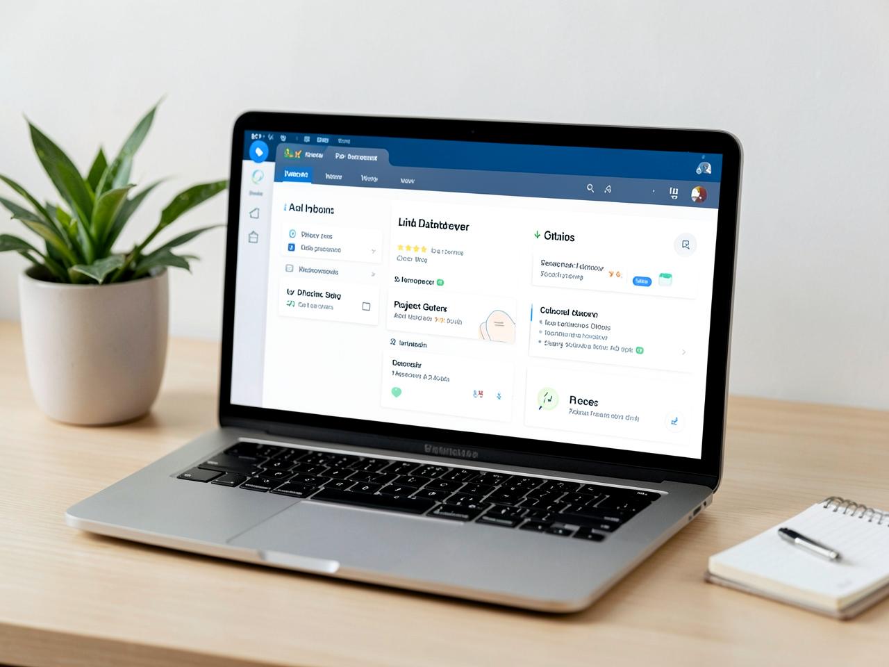 Notion Life OS — Productivity workspace dashboard with tasks, projects and calendar on a laptop