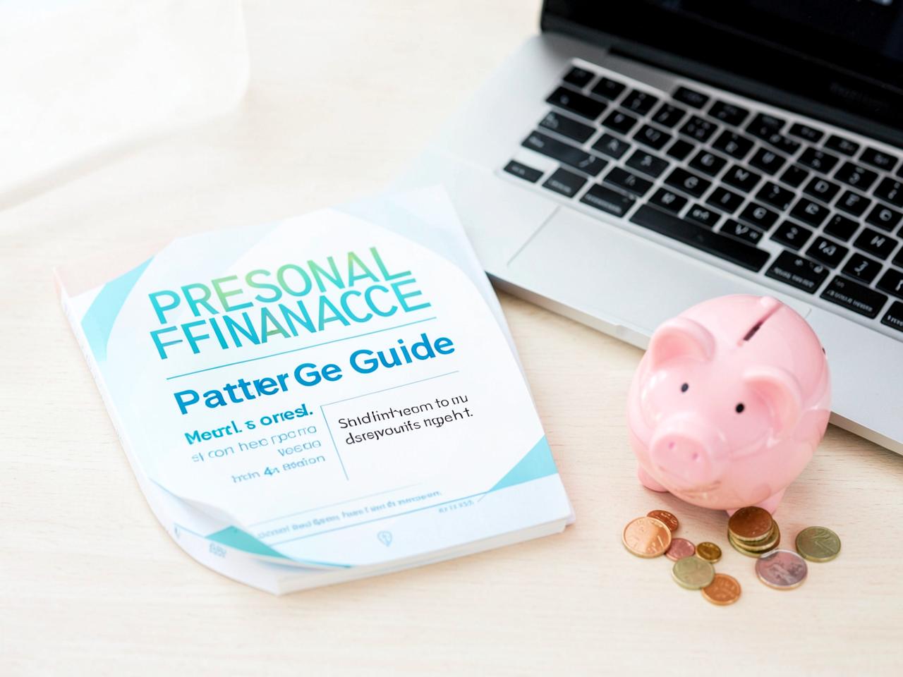 Personal Finance Starter Guide — Budget dashboard on a laptop with printed budget sheets and a calculator