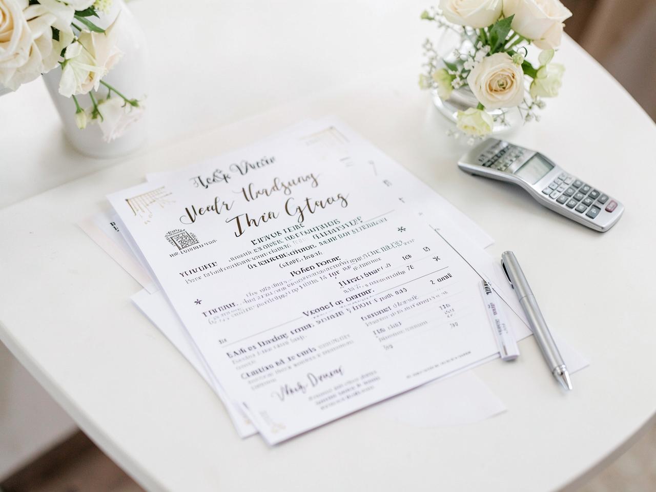Wedding Vendor Negotiation Guide — Wedding planning binder open at a checklist and seating chart